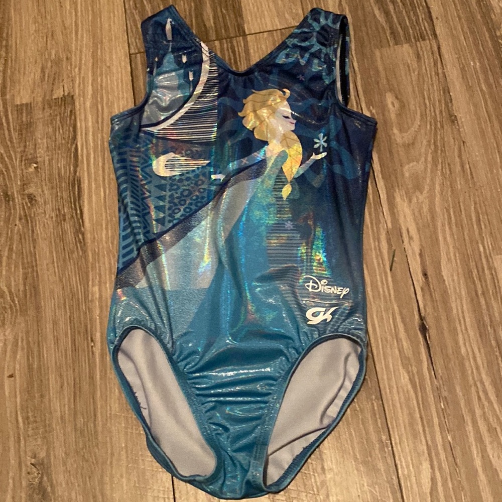 GK Disney Frozen Elsa Gymnastics Leotard in Size CM